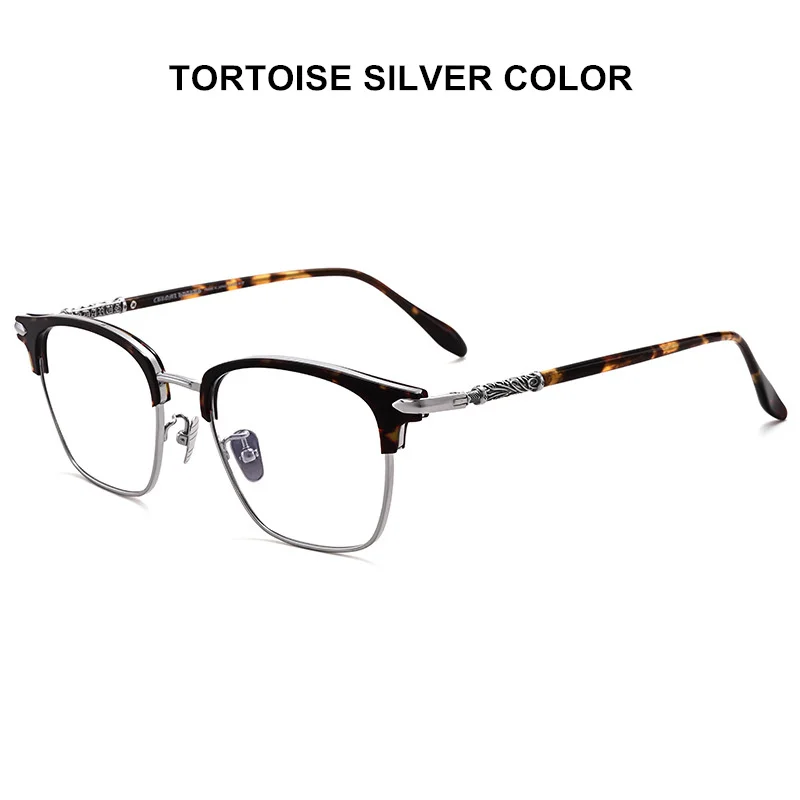 Luxury Brand Designer Ultralight Titanium Optical Glasses Frame Heart Men Retro Eyeglasses Female Prescription Myopia Spectacle