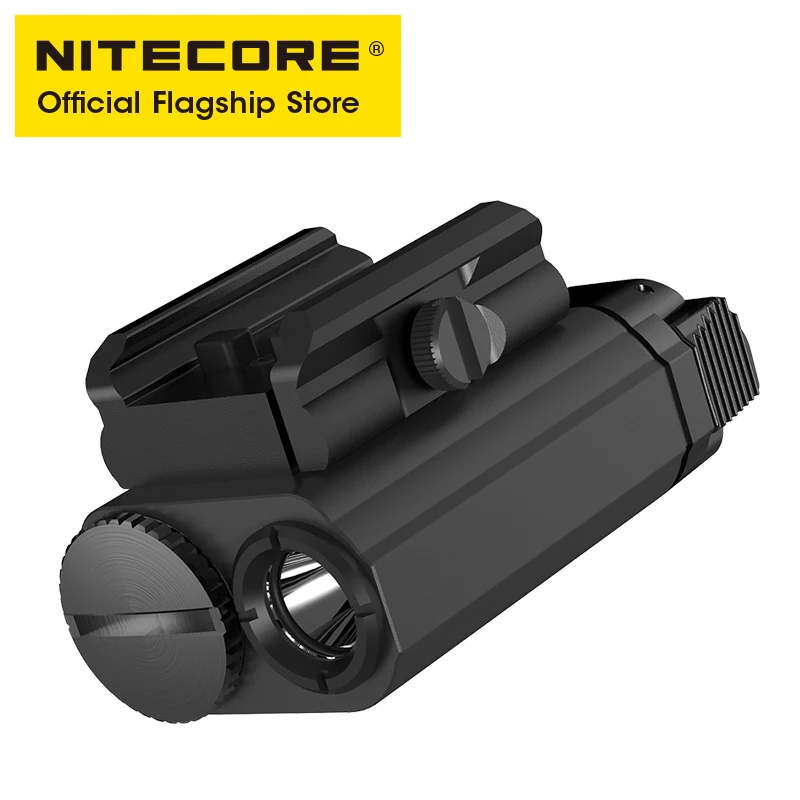 Nitecore-Lámpara táctica NPL20 de 460 lúmenes, Montaje compacto en Riel, linterna LED del ejército, foco táctico impermeable, batería CR123A