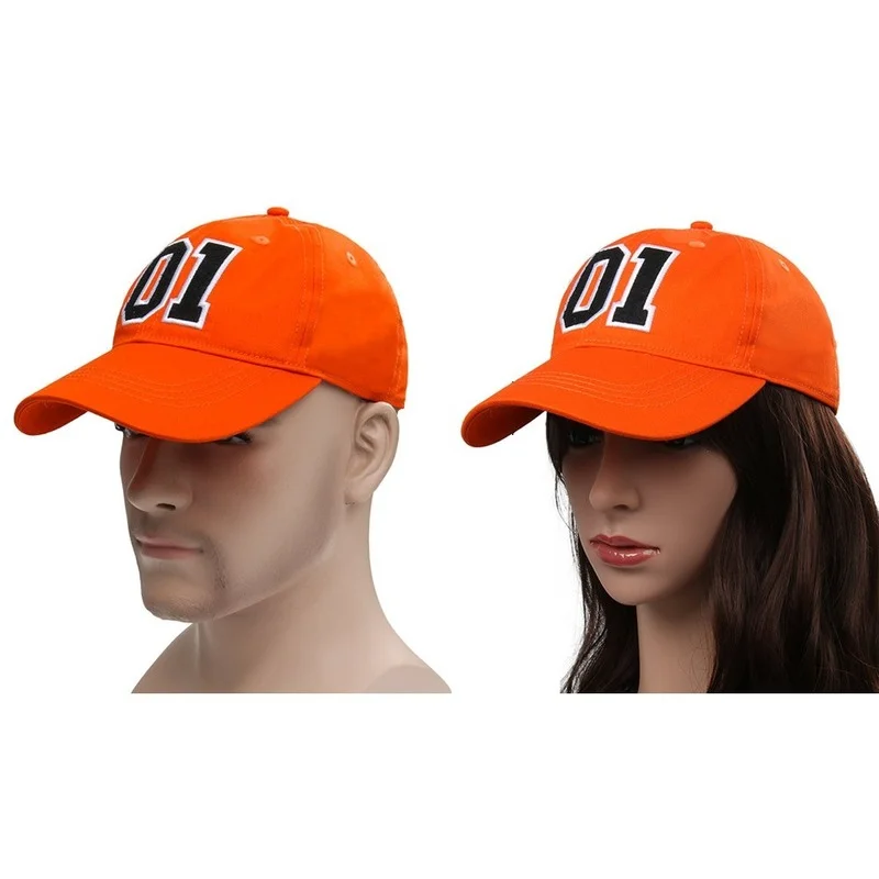 Generale Lee 01 cappello Cosplay in cotone ricamato arancione Good ol'boy Dukes berretto da Baseball accessori sportivi Casual regolabili