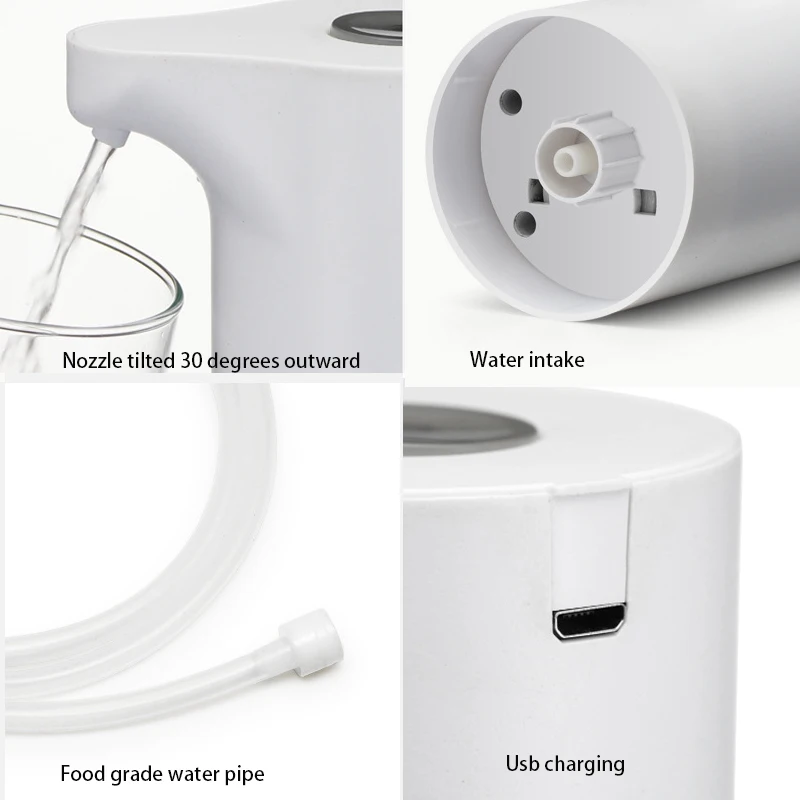 YenvQee Water Dispenser Pump Electric Water Bottle Pump USB Chgarge Automatic Portable Bottle Switch