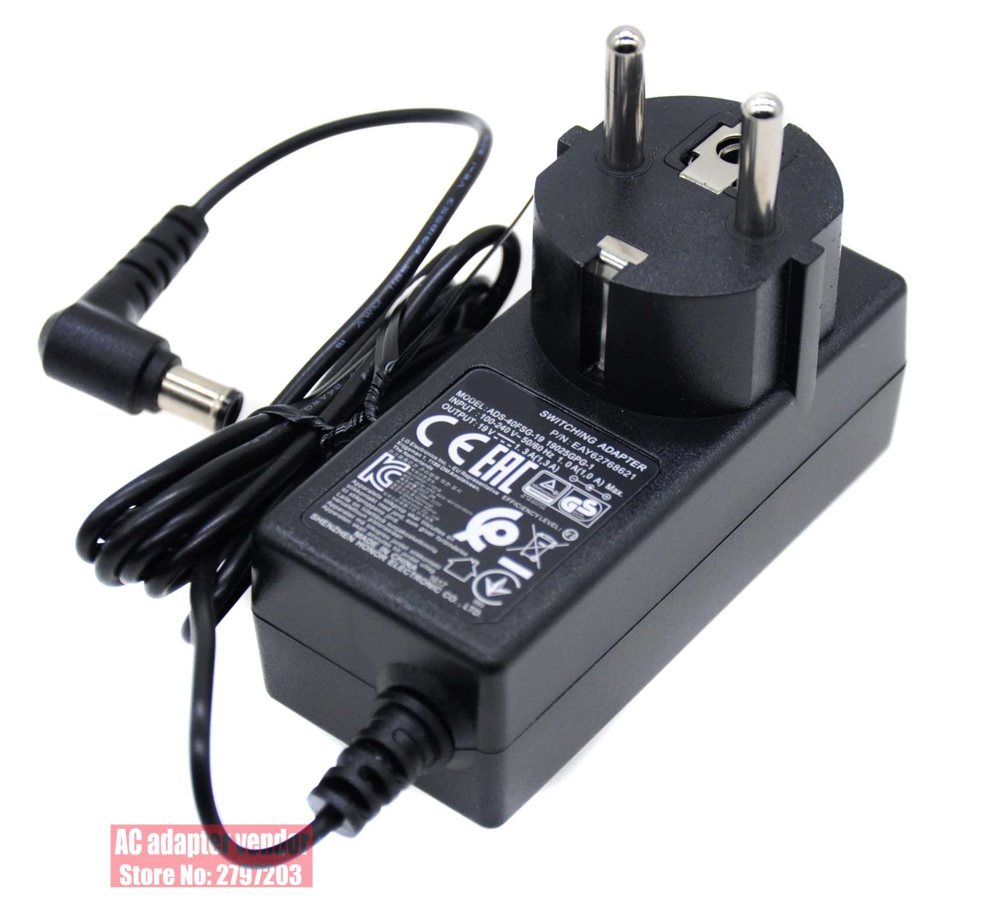 new Original FOR LG 19V 1.3A ADS-40FSG-19 19025GPCU-1 AC adapter Power supply Charger cord