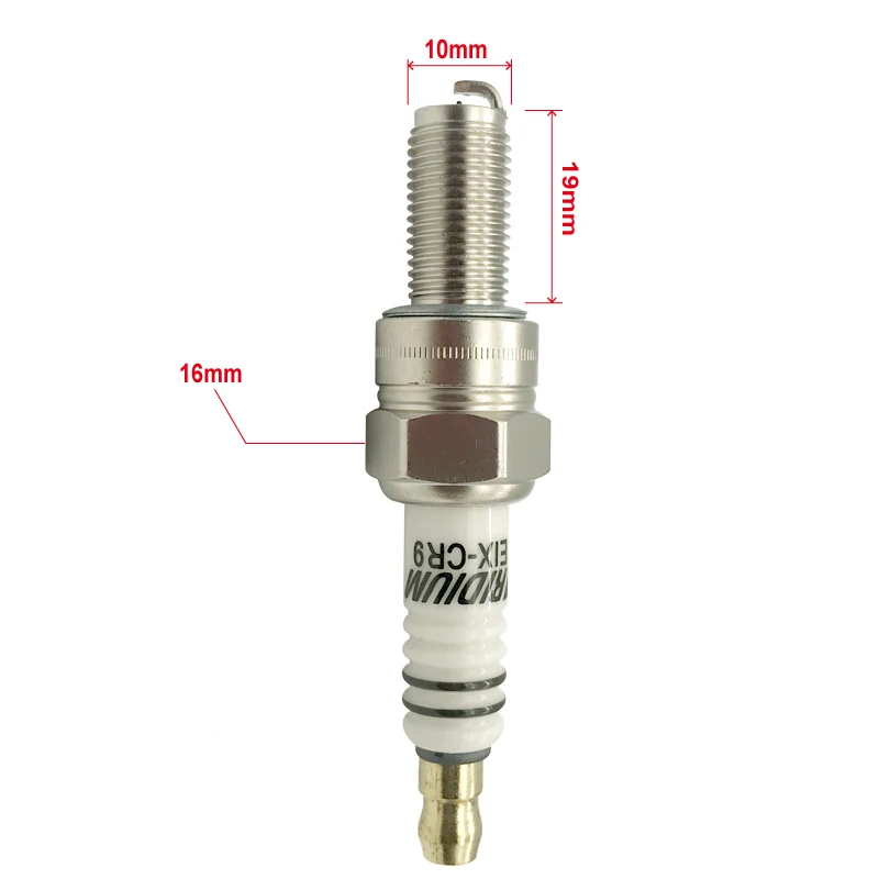 1 2 4 Stück Iridium-Motorzündkerzen EIX-CR9 FÜR CR9EK CR8EK CR9EIX CR9EVX CR9E CR9EIA-9 CR9EB CR9E PMR9B U27ESR-N IU27 IU24 CR8EIX – Detail 1