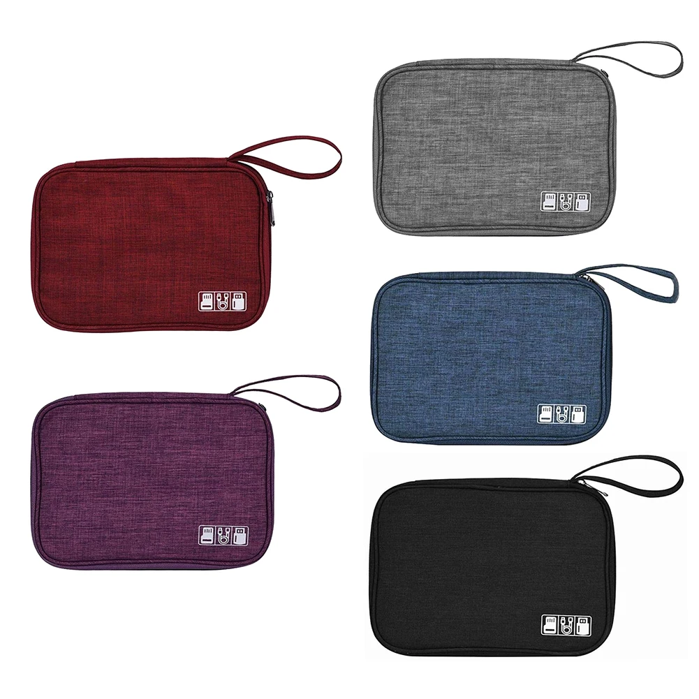 유니버설 휴대용 시계 스트랩 주최자 시계 밴드 보관 가방 데이터 케이블/모바일 전원 시계 밴드 홀더 여행 케이스 파우치