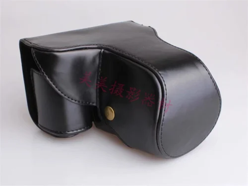 Funda de cuero PU para Sony NEX-7, funda de cámara para Sony NEX-F3, NEX7, F3, lente de 18-55mm con correa para el hombro