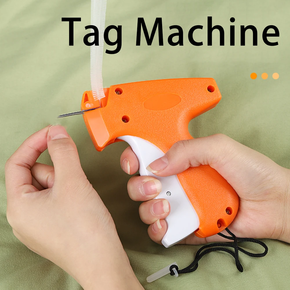 Clothing Price Tags Gun Machine With 5000 Price Tagging Barbs Orange Towel Tag Marking Machine Applicator Price List