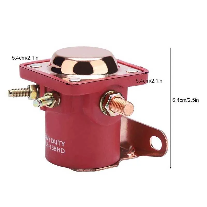 Relay New 4-Terminal Red Solenoid Relay 12V Heavy Duty 10-32 Post 5/16-24 for Starter Car Truck - SW3 - SNL135