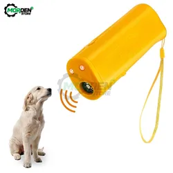 Ultrasonic 3 in 1 Dog Training Repeller Control Trainer Device Anti-Barking Stop Bark Deterrents Dogs Pet Training Device