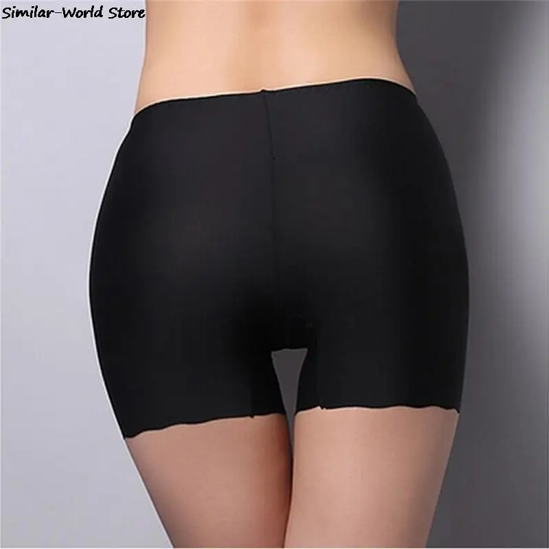 Women\'s Summer Safety Short Panties Underpants Seamless Anti-glare Ladies Pants Girl Boxer Briefs Cozy Female Underwear