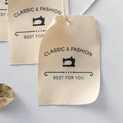 60*90mm Custom Cotton Tag, clothing tag, custom cotton logo, free design Label set 10-100 pcs