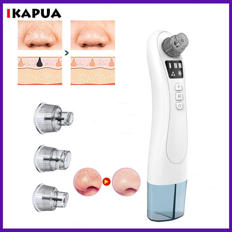 Elektrische Vakuum Blasen Mitesser Akne Poren Reiniger Wasser Zyklus Haut Tief Reinigung USB Aufladbare Kleine Schönheit Pflege Werkzeuge