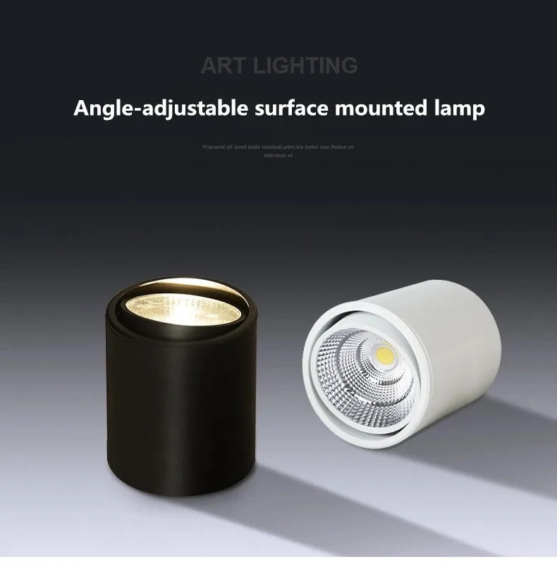 1 Dimmable LED Downlight COB Spotlight AC85-265V 5W 7W 9W 12W 15W 20W 30W Aluminum Surface Mounted Indoor Lighting Lamp