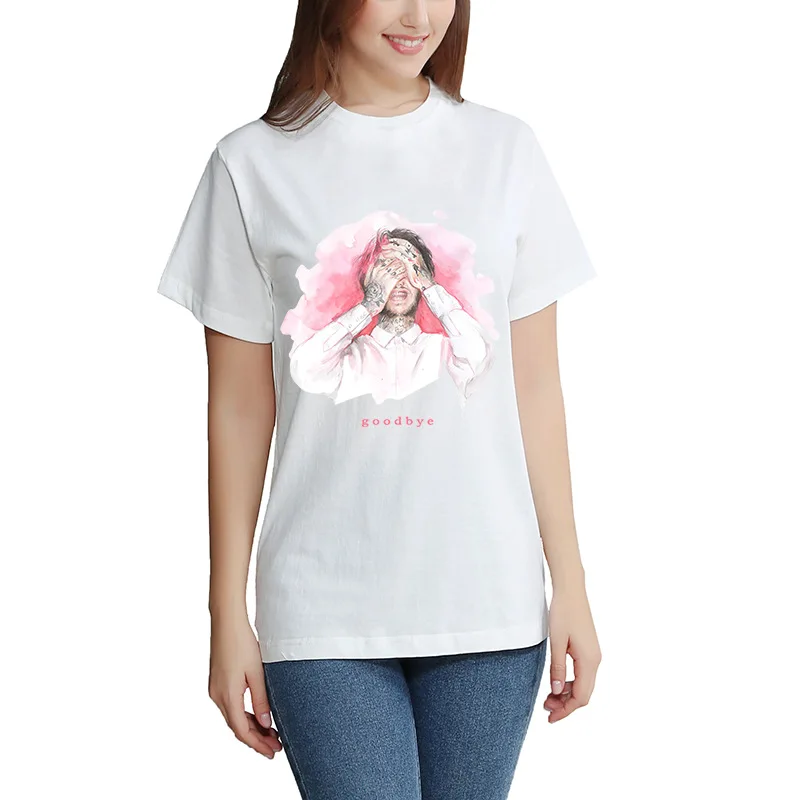 hip-hop print short-sleeve plus size T-shirt 2020 fashion women's white casual oversized tops T-shirt