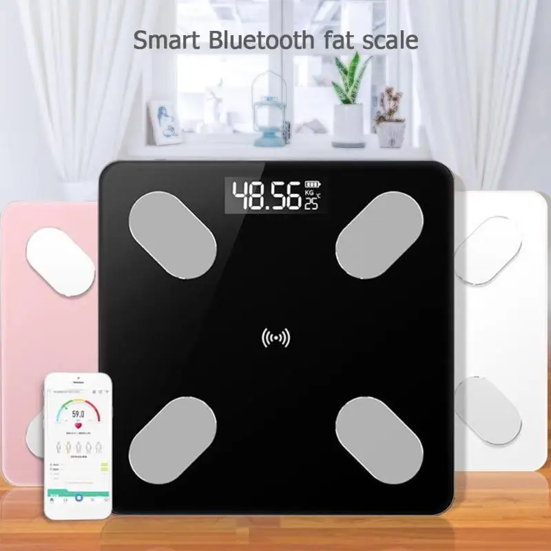 Donirt Scales Digital Body Fat Scale Smart Scales Floor Electronic Lcd Smart Bluetooth App Scales Body Composition Analyzer