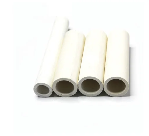 

60 pcs 550mm Temperature Resistant Corrosion Wear Ceramic Tube Hollow Insulating Burning Pipe 800 degrees OD6mm ID 3.5mm