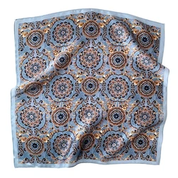 Pashmina 100% lenço de seda amoreira para mulheres, lenços pequenos de praia, xale poncho, hijab, bandana, lenço, moda verão, novo, 2024x53cm