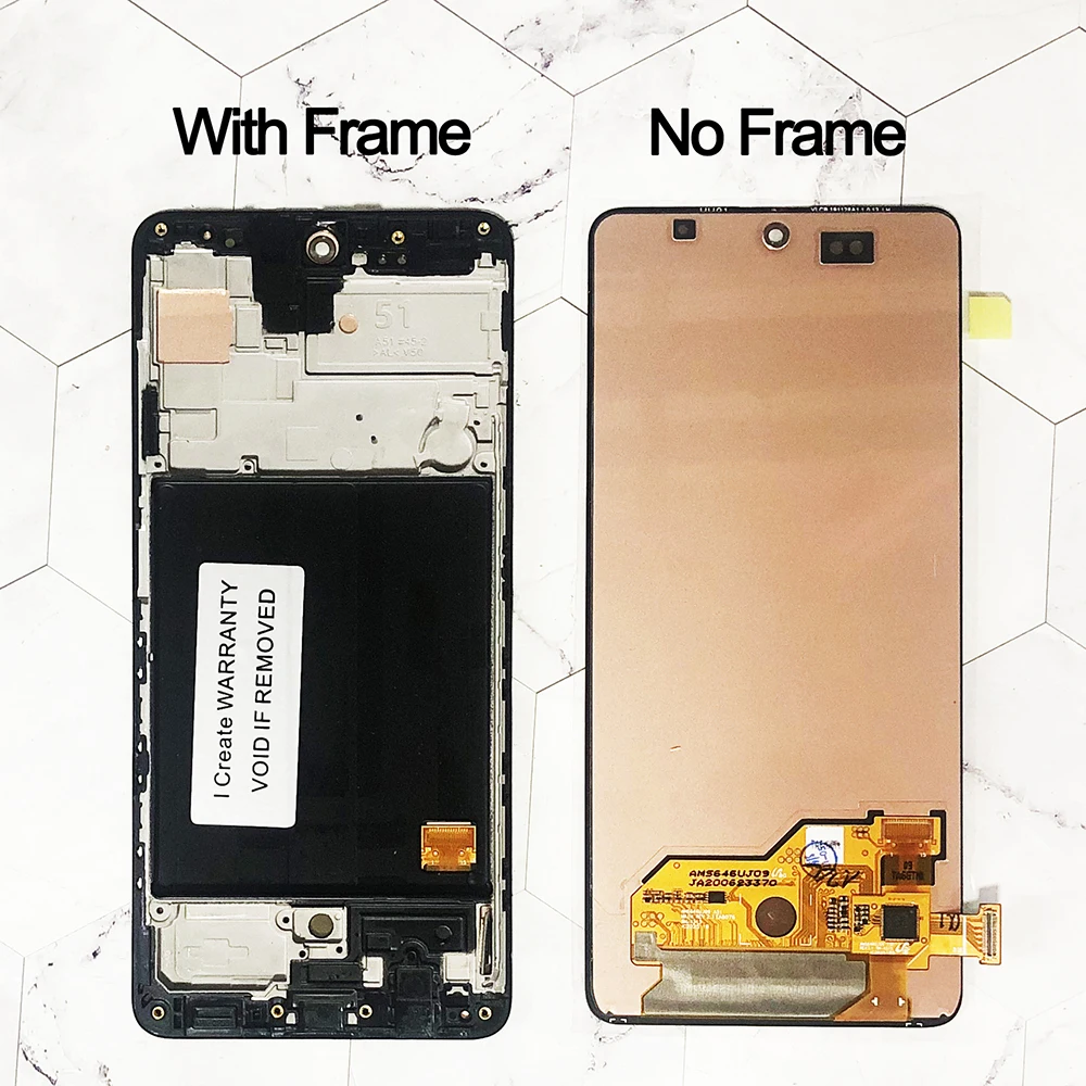 AAA AMOLED 6.5'' Display for Samsung Galaxy A51 LCD A515 A515F A515F/DS A515FD Touch Screen Digitizer Assembly  Replacement