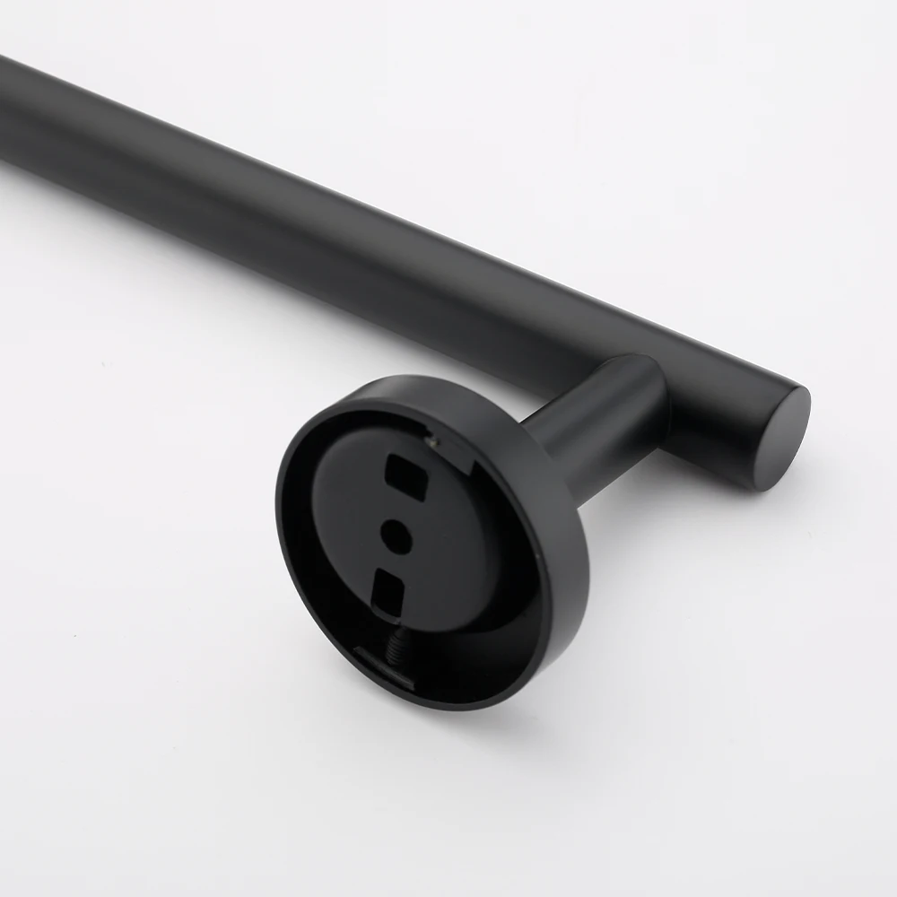 Badkamer Accessoires Hardware Set Kit Handdoek Bar Wall Mount Mat Zwart Toiletrolhouder Hand Robe Hook Hanger Rvs