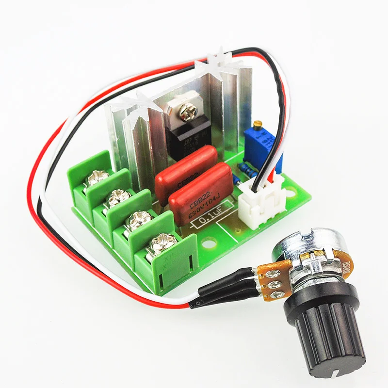 AC 220V 2000W High Power SCR Voltage Regulator Dimming Dimmers Motor Speed Controller Governor Module W/ Potentiometer