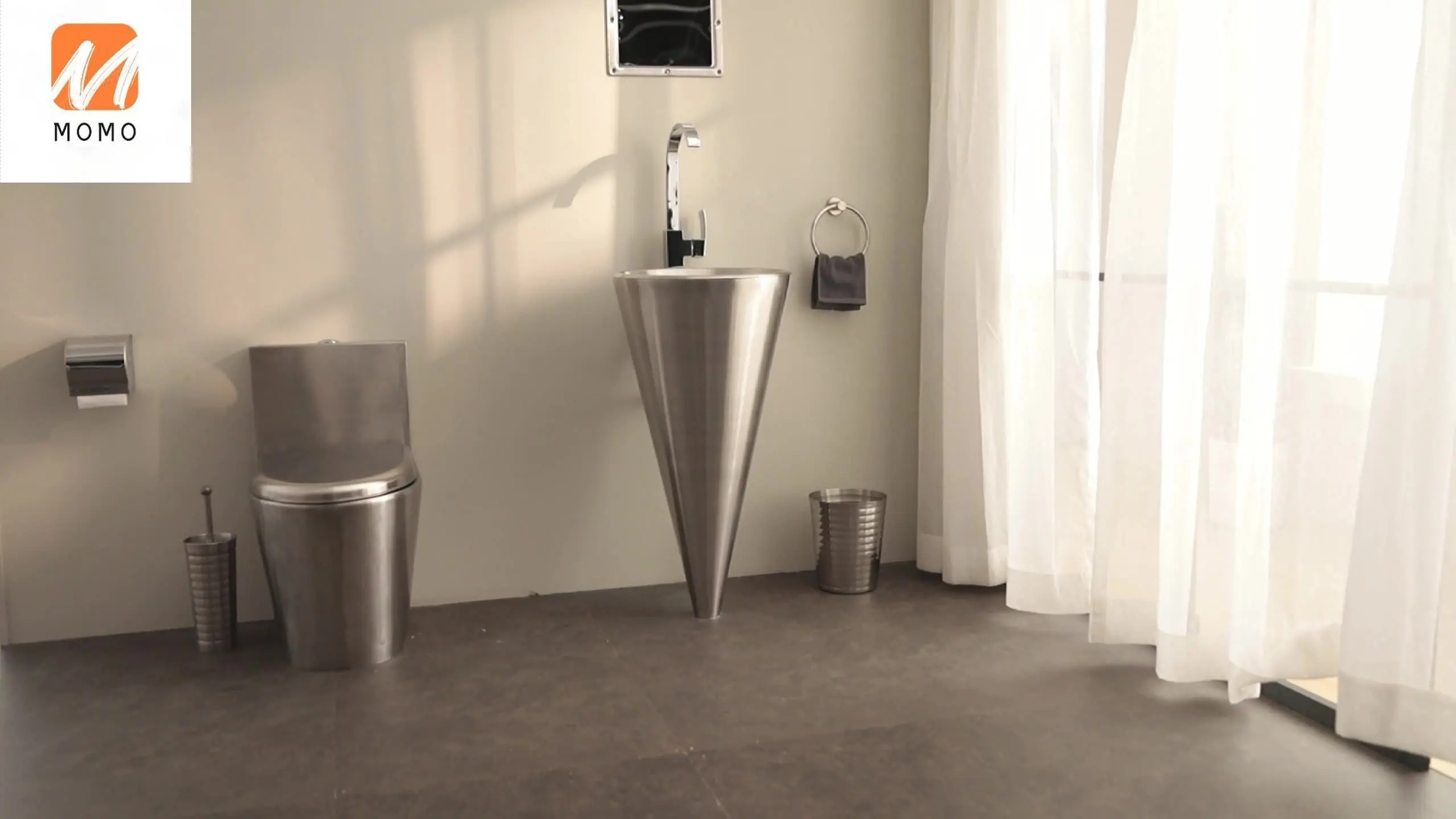 Creative Design Stainless Steel Cone Shaped Hand Wash Basin Price Bathroom Sink