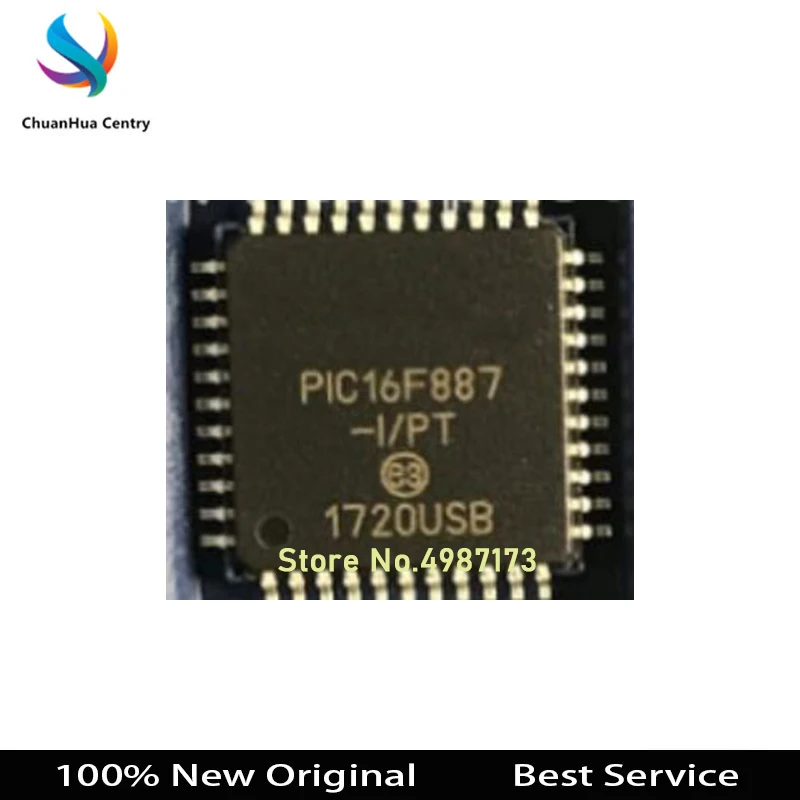 

5 Pcs/Lot PIC16F887-I/PT TQFP New And Original In Stock