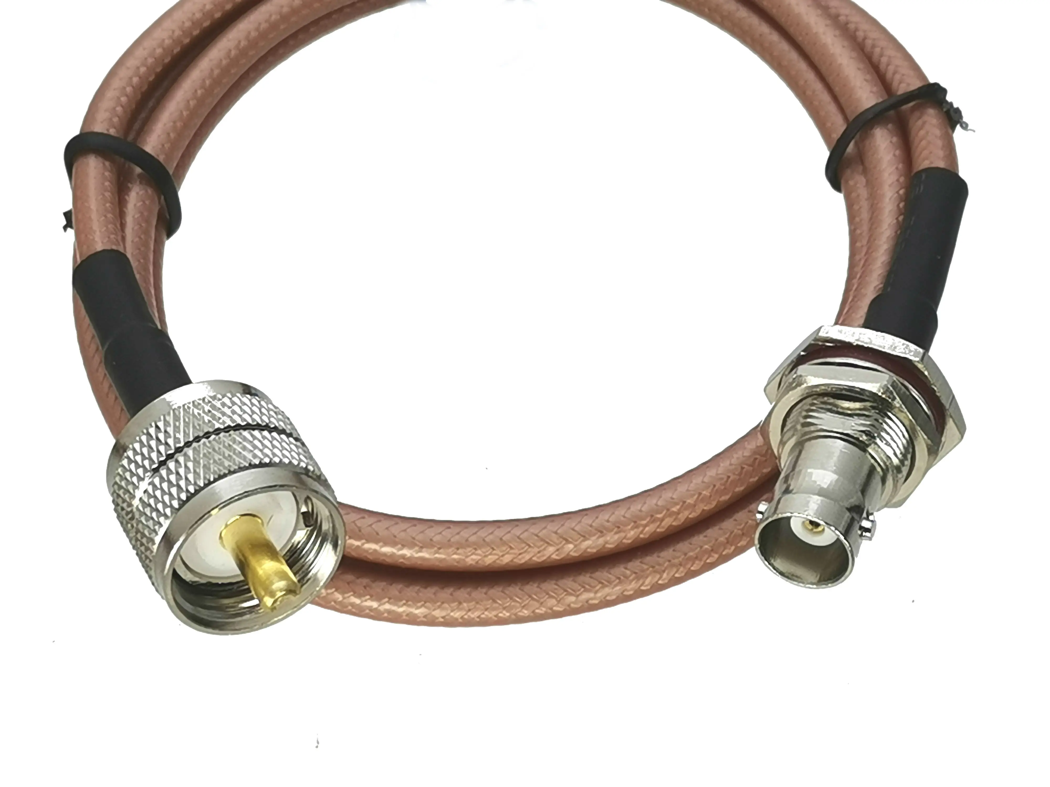 1Pcs RG142 UHF PL259 Male Plug to BNC Female Jack Bulkhead Connector RF Coaxial Jumper Pigtail Cable 6inch~10M