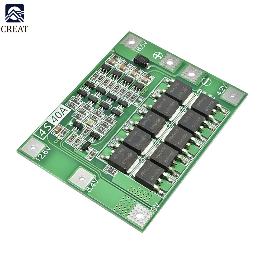 3S/4S Bms Balance Li-ion Lithium Battery Charger Protection Board 18650 BMS Equalizer Enhance/Balance 20A 30A 40A 60A 12V/24V