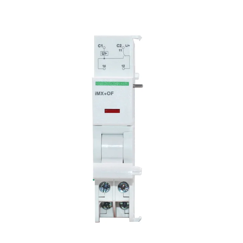 

Shunt Trip Unit with Normally Open and Normally Closed Contacts IMX OF Shunt State Indication (For IC65, IDPN, IID, RCA, ARA)