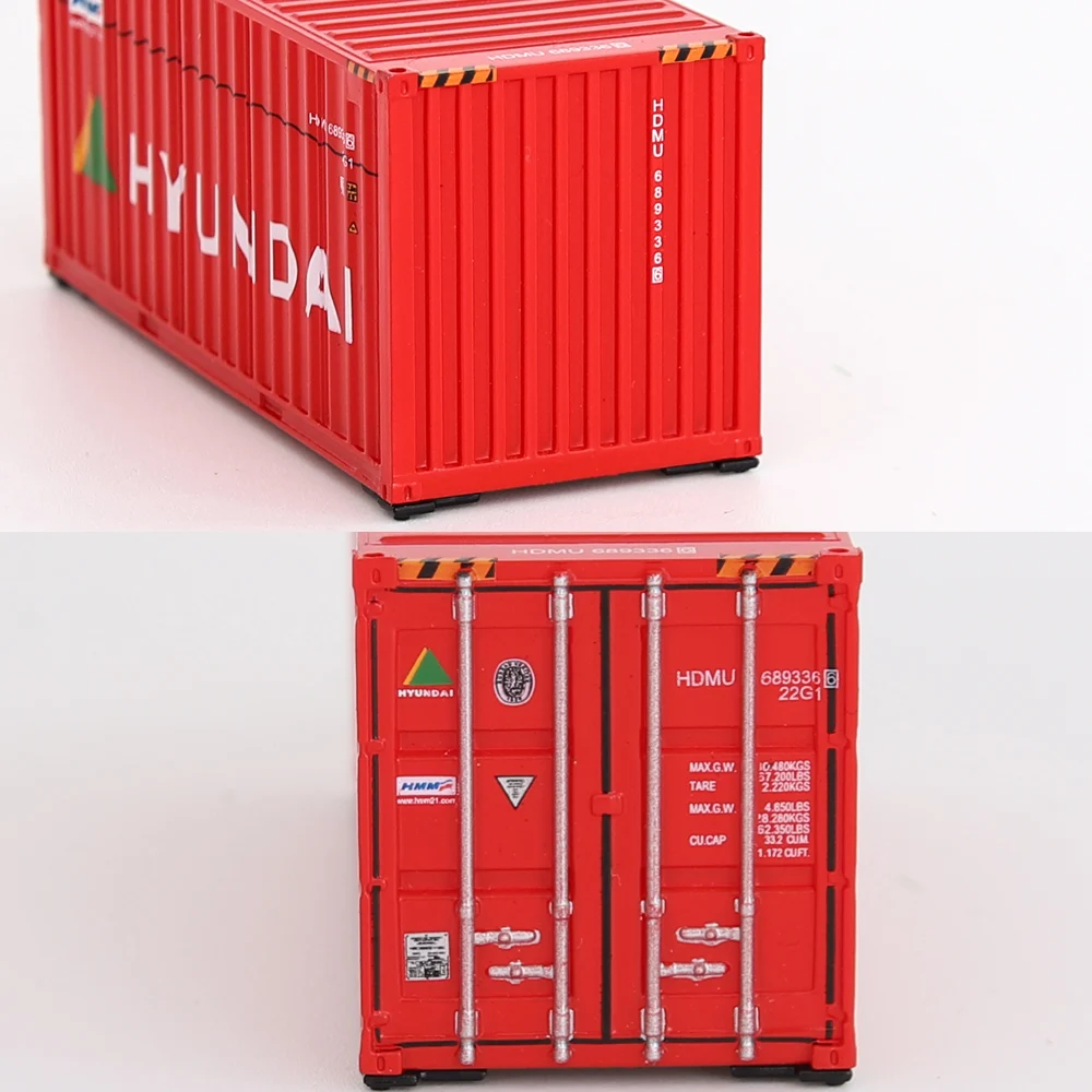 1pc Ho Scale 1:87 20ft Miniature Container Model Shipping Cargo Box Railway Train Accessories Collection for Diorama