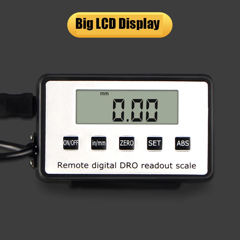 0-150mm/0-200mm/0-300mm 500mm Digital Table Readout linear scale DRO Magnetic Remote External Display for Bridgeport Mill Lathe