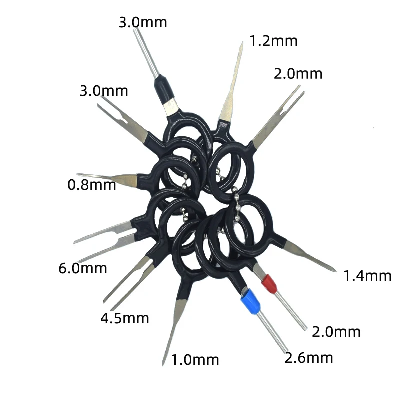 Terminal Removal Tool Automotive Electrical Wiring Crimp Connector Pull Pin Kit Car Maintenance Hand Tool Set Key