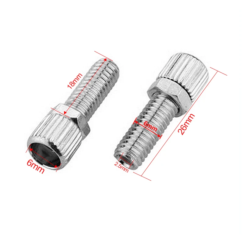 10 Stück M6 * 18 M5 * 10 Stellschraube Fahrradbremshebel Regler Schraube Bolzen Stahlschrauben Fahrradbremskabel Einstellschrauben