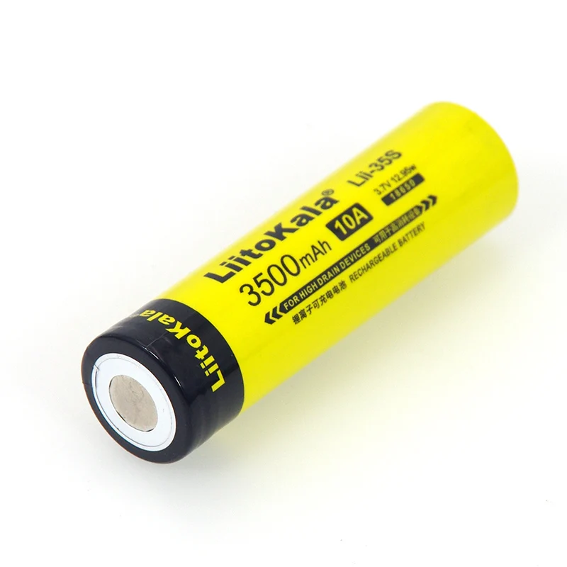 NEW LiitoKala 18650 Battery Lii-35S 3.7V Li-ion 3500mAh 10A discharge Power battery For high drain devices