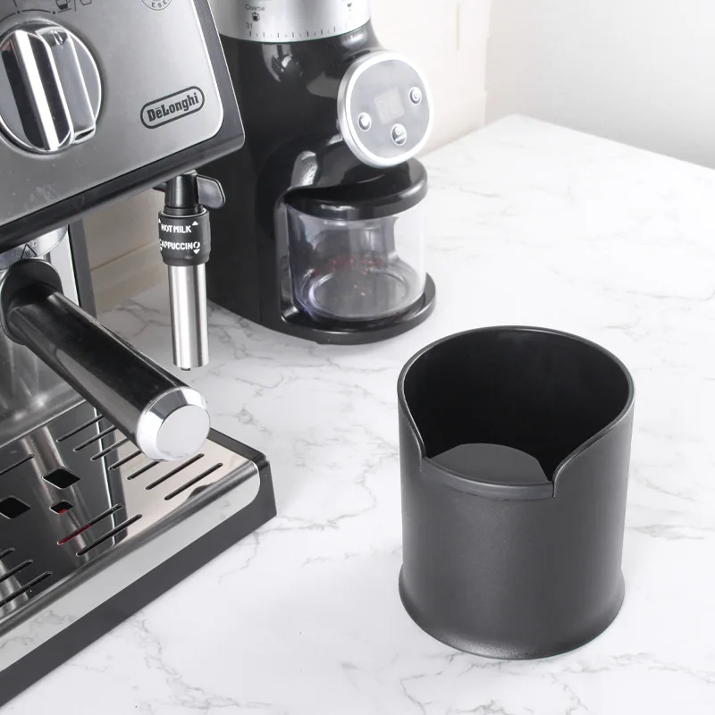 Espresso Knock Box Anti-Slip Durable Barista Style Coffee Knock Box Container Coffee Grind Shock-Absorbent Dump Bin Waste Bin