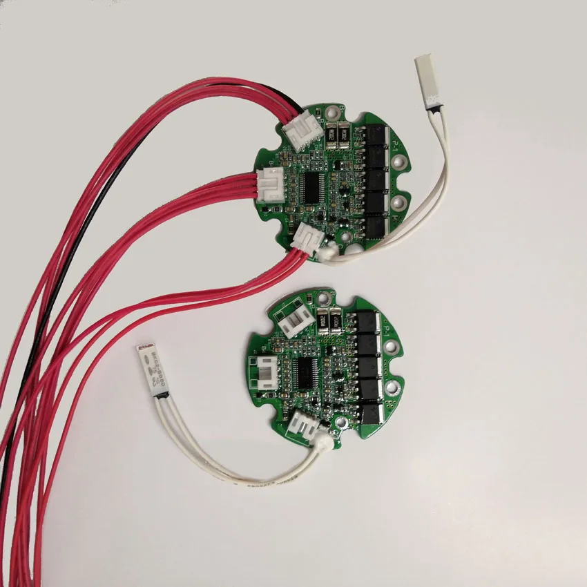 Bms rond 10S 36V 20a pour batterie de bouteille, port fendu pour charge et décharge avec capteur de température