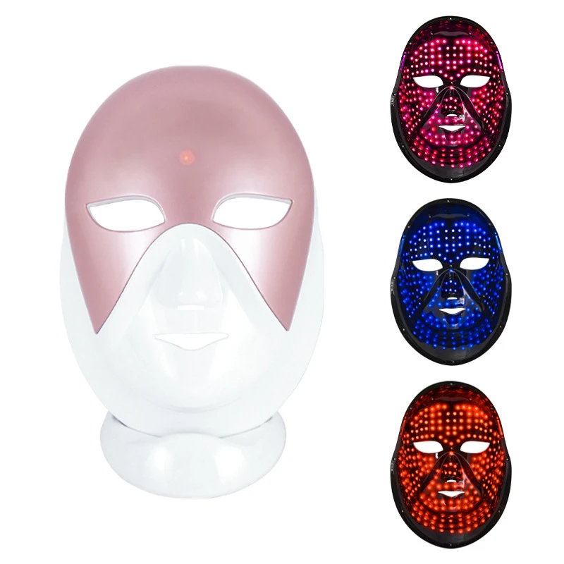 Ricarica Wireless LED beauty mask Home touch photon strumento di ringiovanimento della pelle strumento di bellezza rosso e blu