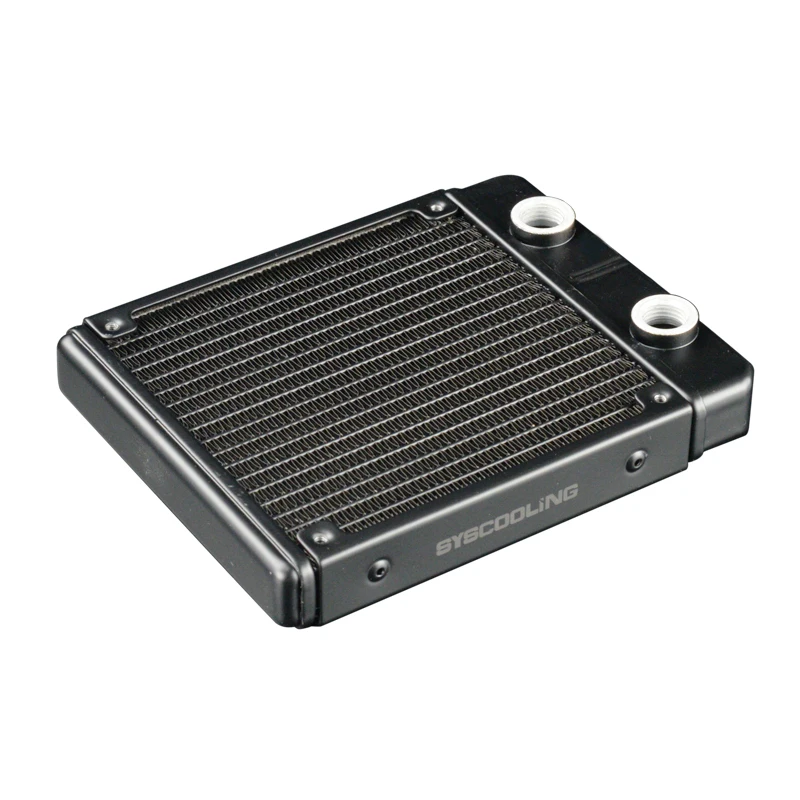 

Syscooling AS120-T 120mm radiator aluminum thockness 22mm G1/4 thread 17 water channels for PC water cooling