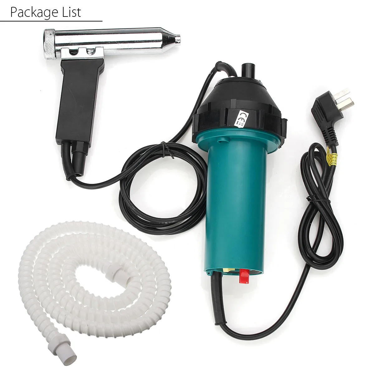 

1080W 240V 50Hz Plastic Heat Guns Welding Hot Air Torch Welding Pistol Tool with Nozzle Hose Kit for Welding Machine