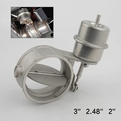 3'' 2.48'' 2'' Stainless steel Variable Exhaust Control Valve Set Vacuum Actuator 76 MM 63MM 51MM pipe Open Style