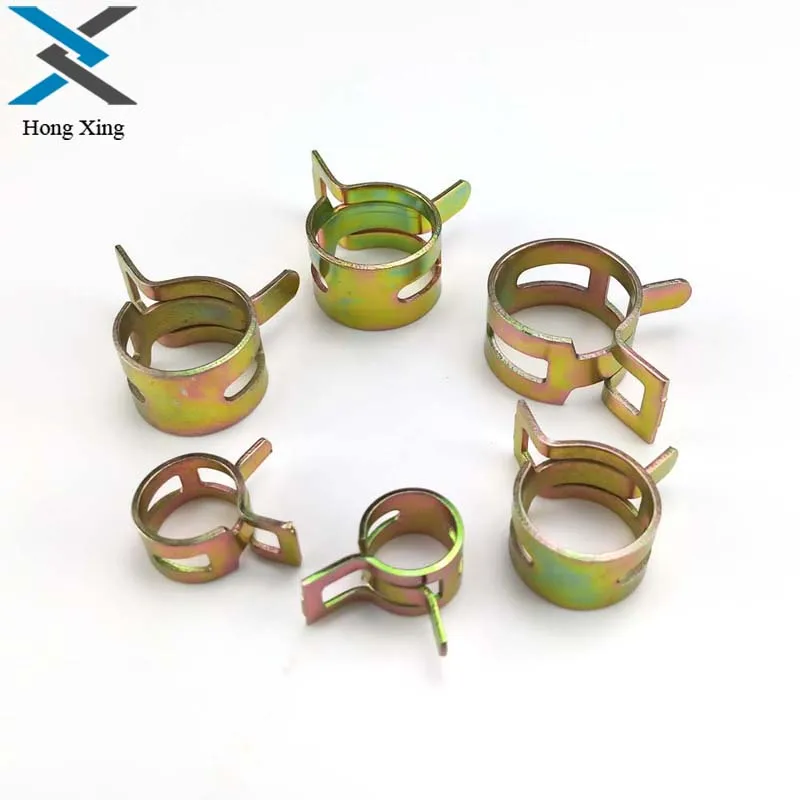 10Pcs 6-20mm Spring Band Type Fuel Vacuum Hose Silicone Pipe Tube Clamp Clip Steel Zinc Plated Clamps