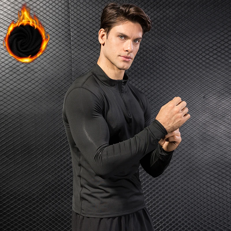 Warm Stretch Thermal Clothing for Men Thermal Underwear Winter Long Johns Men Sports Compression Underwear Thermo Fleece Shirt