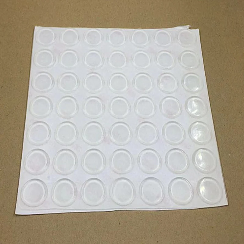 36PCS 15mm x 1-5mm clear anti slip silicone rubber plastic bumper damper shock absorber self-adhesive silicone feet pads