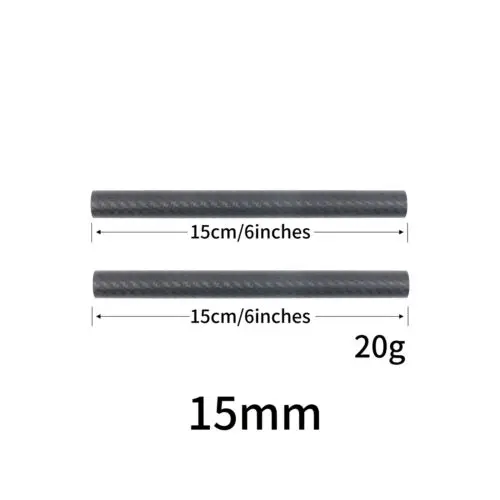 2 pcs 15mm Carbon Fiber Rod 6