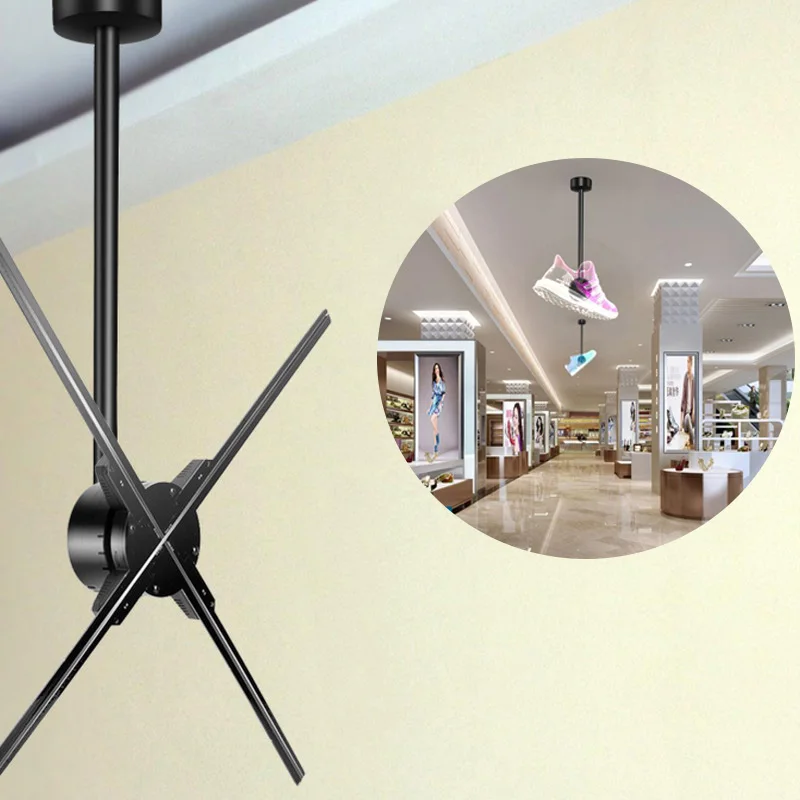 Universal Hanging straight rod bracket Ceiling bracket for 42cm 50cm 60cm 65cm 70cm 3d hologram led fan advertising display