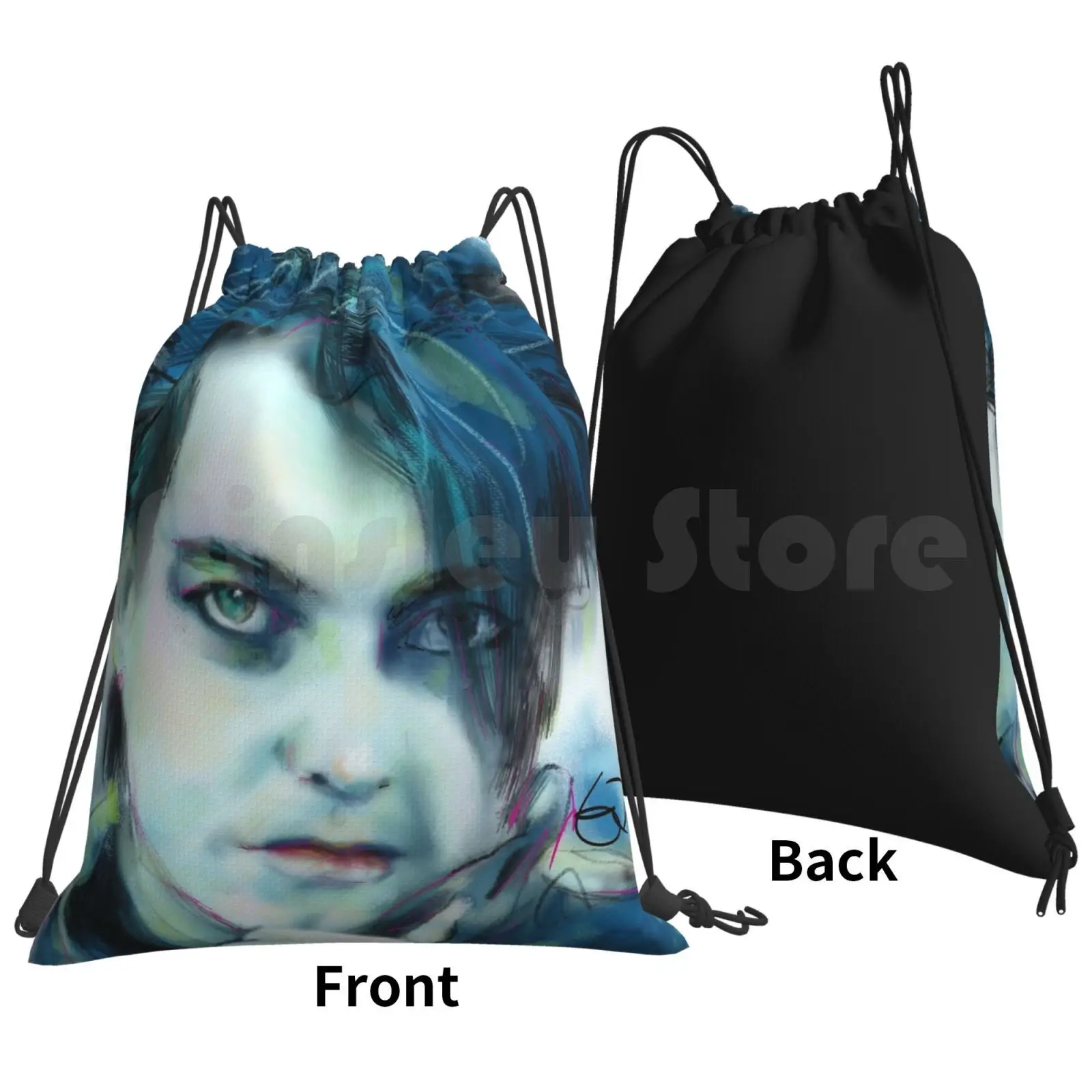 Boys Don't Cry Backpack Drawstring Bag Riding Climbing Gym Bag Robert Smith Robert Smiths Siouxsie And The Banshees