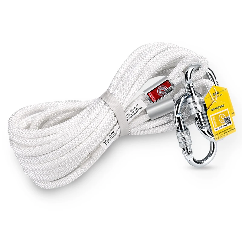 New High Quality 10m/15m/20m Rope Contains Wire Fire Safety Rope Lifeline For Fire Escape Emergency 3C Certification