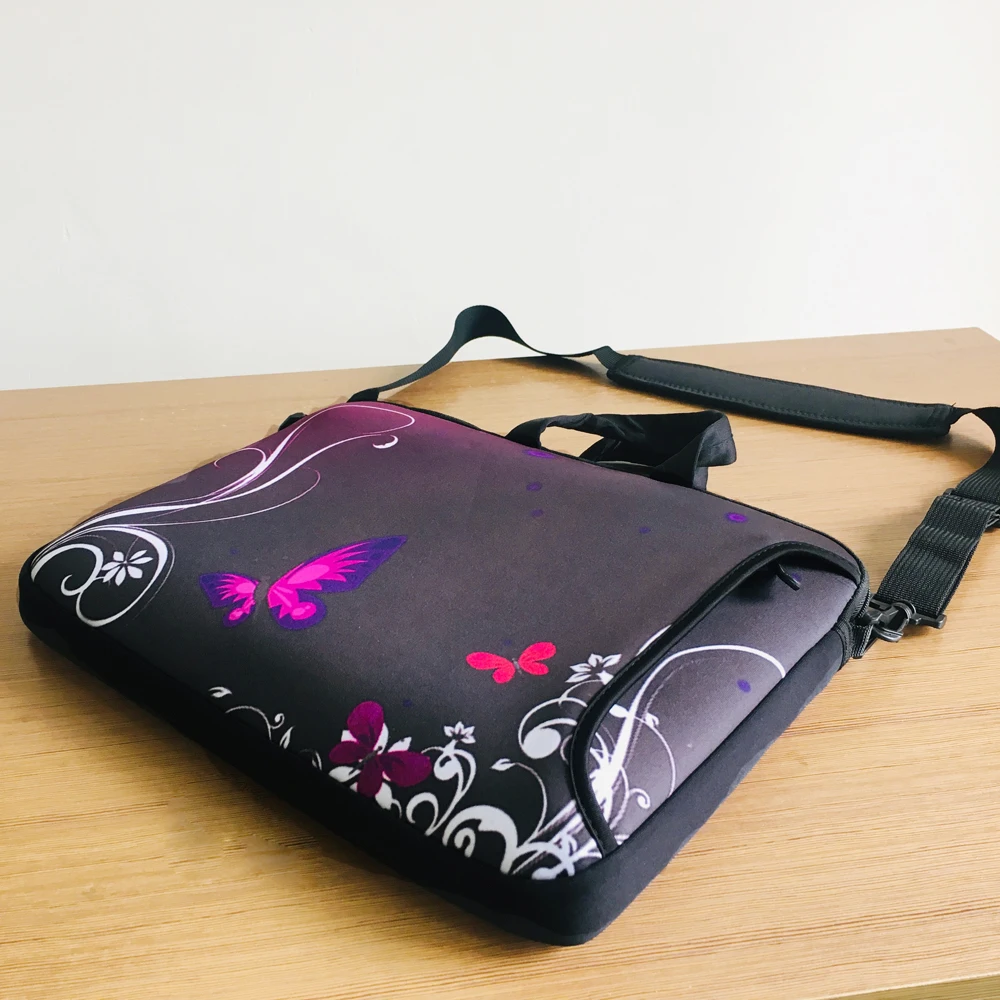 Laptop Bag Neoprene 10 12 13 11 12.5 Notebook Pouch Computer Carry Case W.Shoulder Strap Conque Handbag For Macbook Air 11.6 13