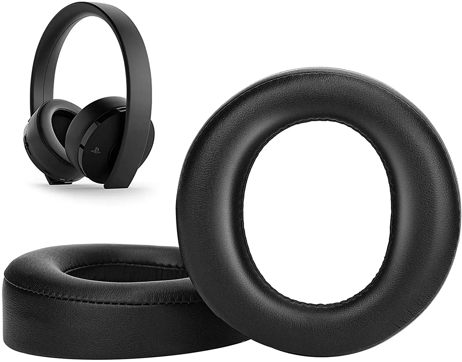 Almohadillas de repuesto compatibles con Sony New Gold, auriculares inalámbricos para Playstation PS4, versión 2018, modelo CUHYA-0080