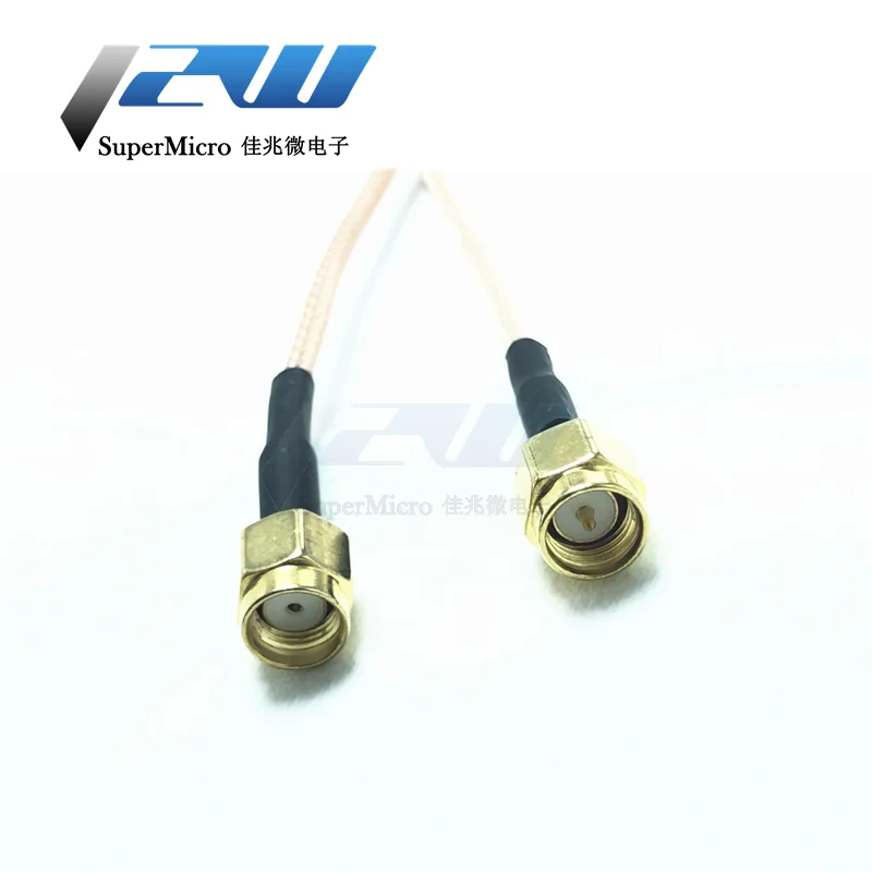 SMA male to RP SMA male RG316 cable set Jumper piggtail 5 cm / 10/15/30/50 cm / 1 m SMA crimp male FPV RG316 50 ohm cable