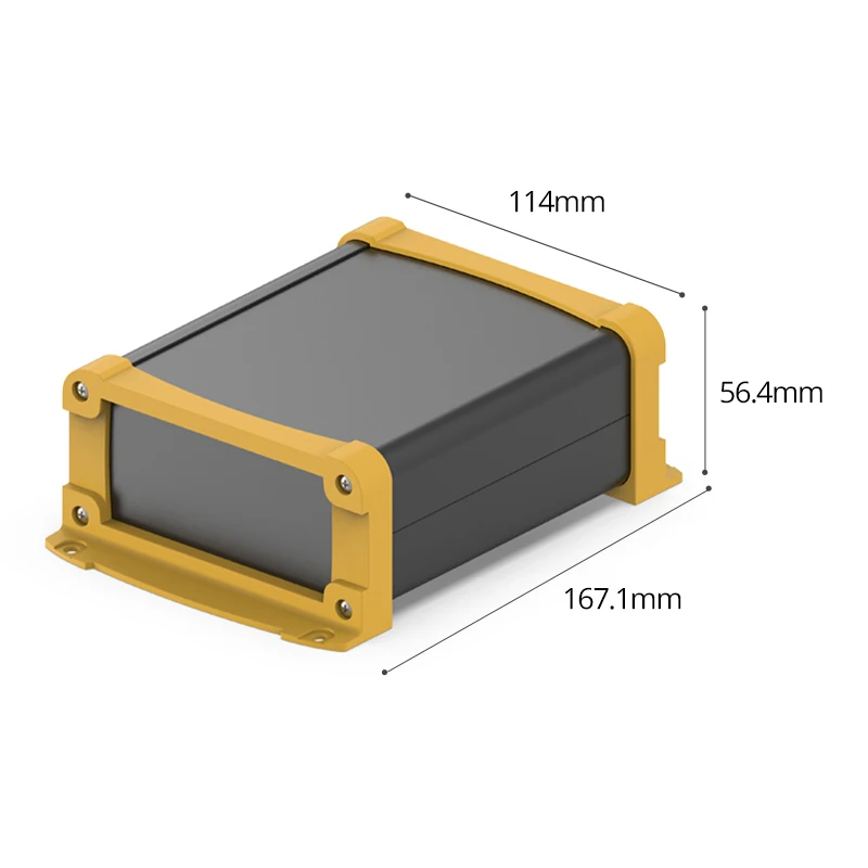 110W50H Elektronische Instrument Gehäuse Aluminium Metall Prototyp Schutz Anpassung Ausrüstung Elektronische Komponente Box