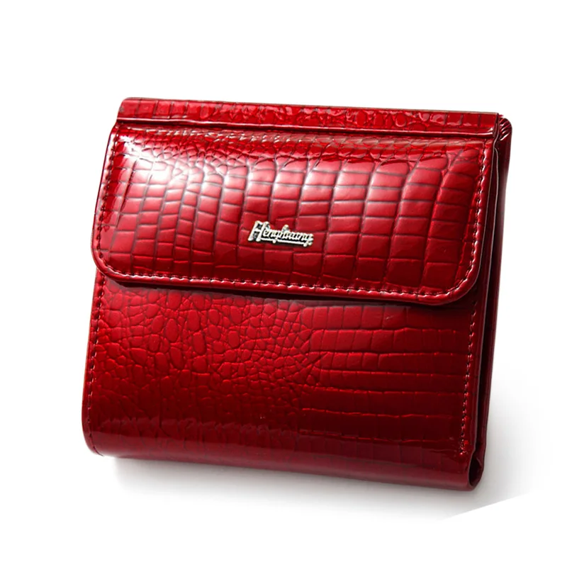 HH Echtem Leder frauen Brieftasche Mini Brieftaschen Frauen Kurze Kupplung Luxus Weibliche Geldbörse der Dame Geldbörsen